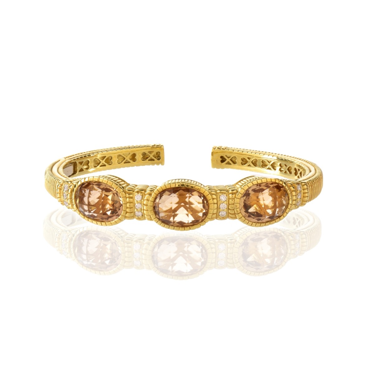 Judith Ripka Gemstone and 18K Bracelet