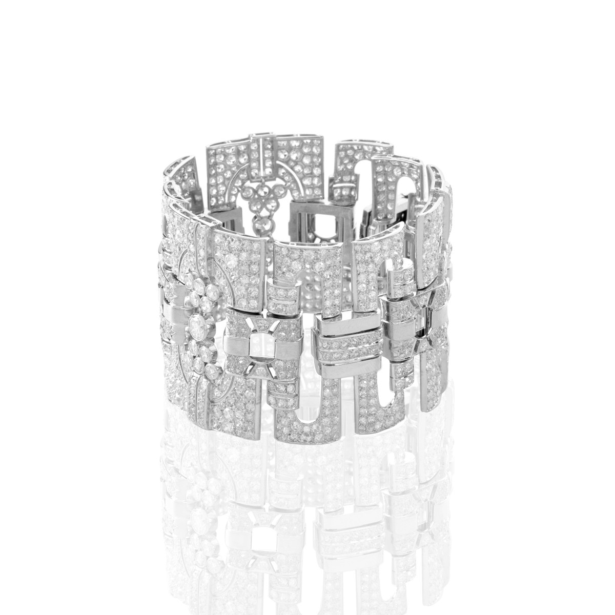 Art Deco Diamond and Platinum Bracelet