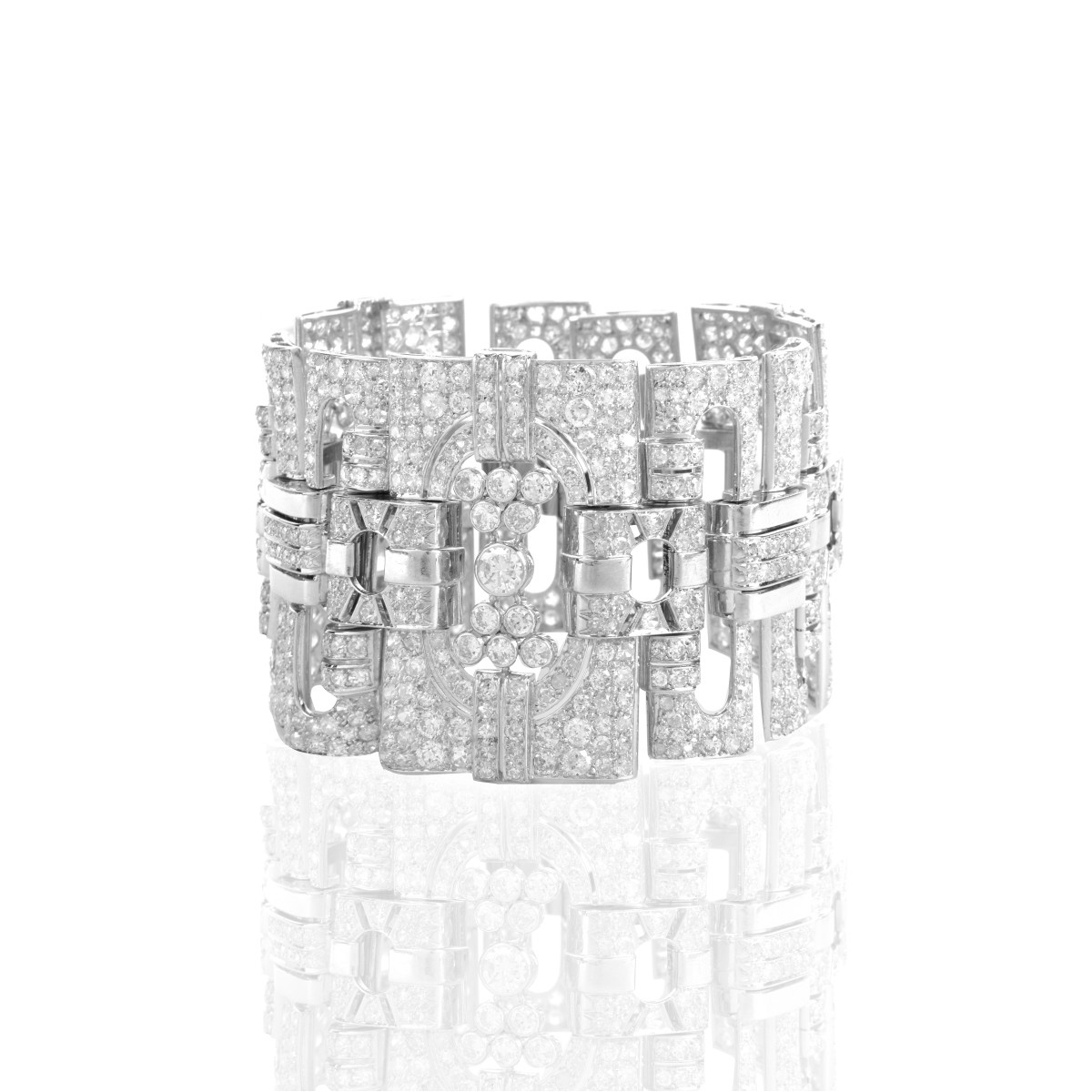 Art Deco Diamond and Platinum Bracelet