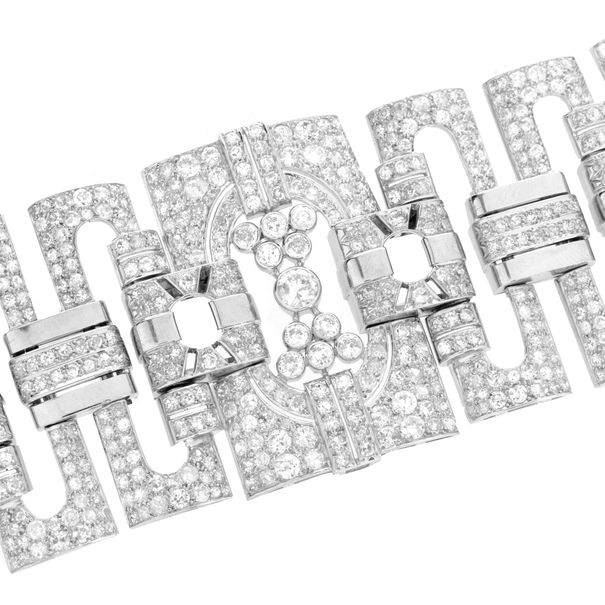 Art Deco Diamond and Platinum Bracelet