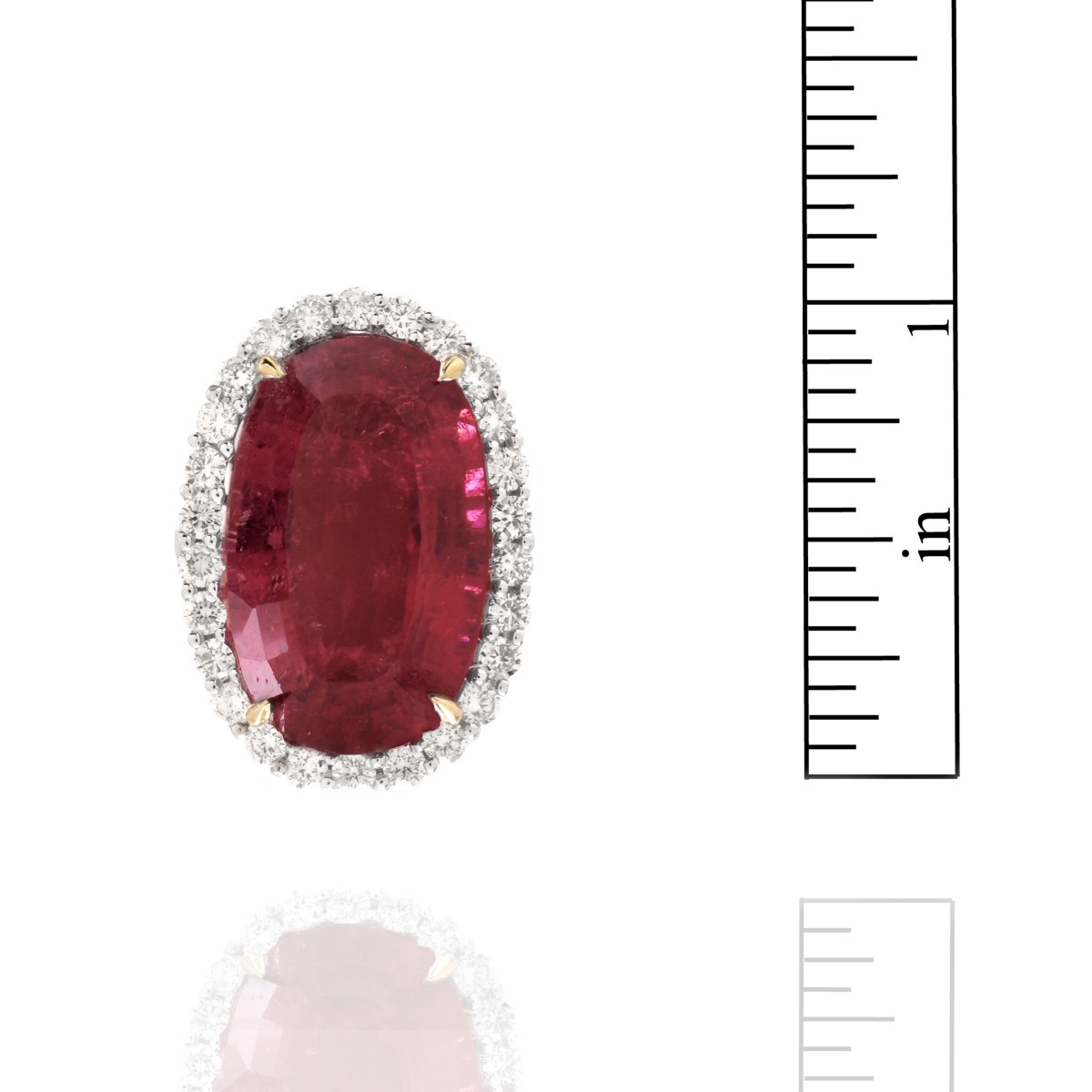 Tourmaline, Diamond and 18K Ring