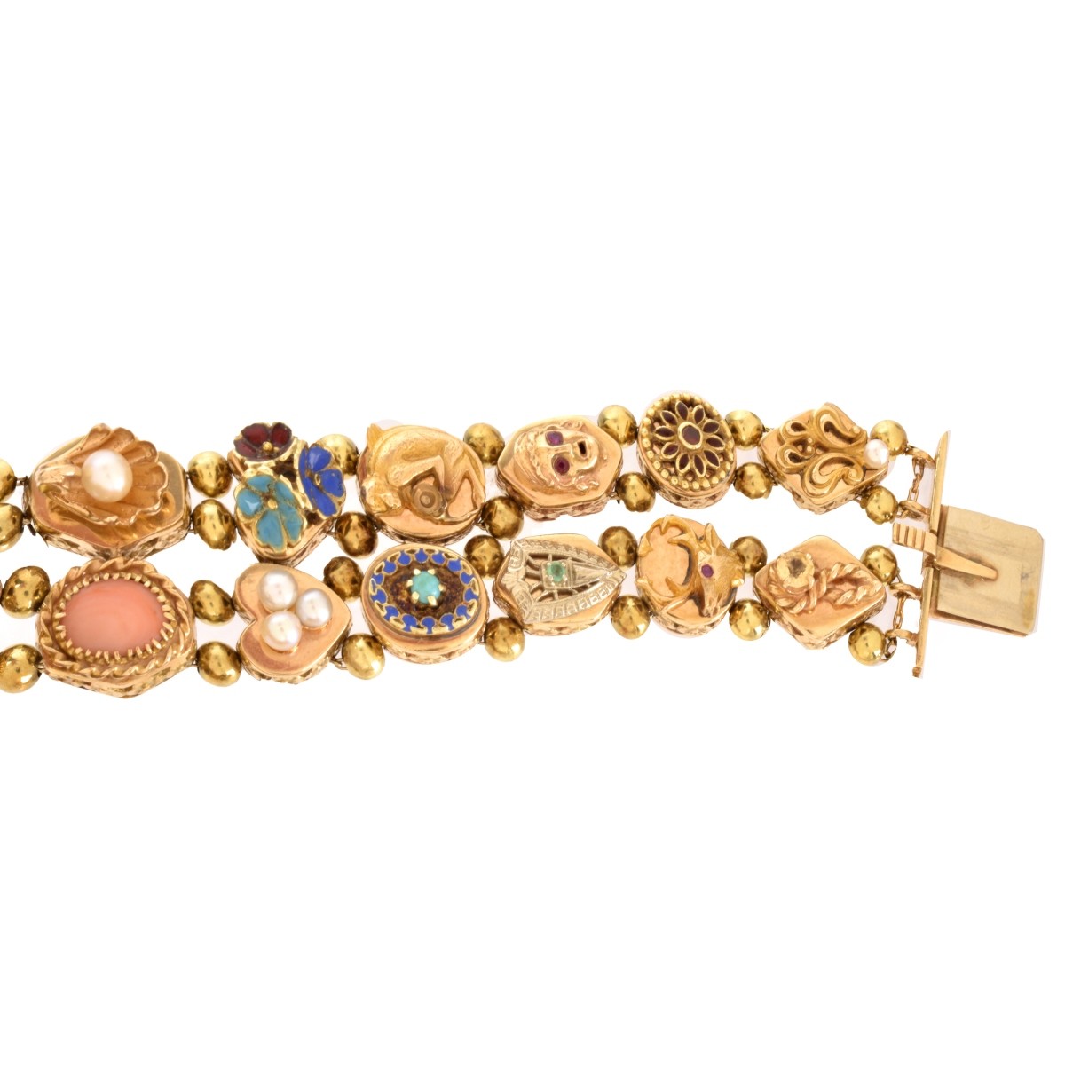 Gemstone and 14K Bracelet