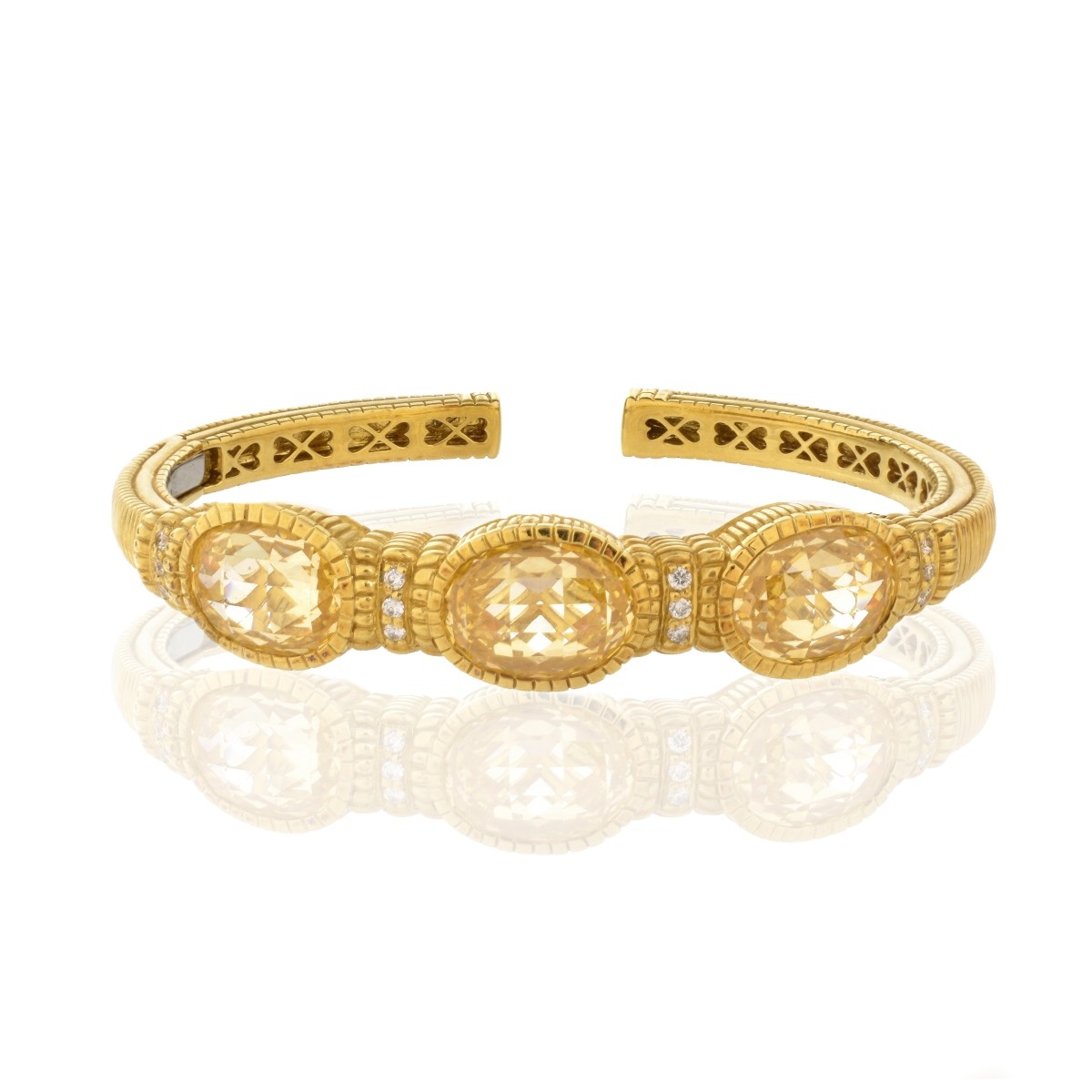 Judith Ripka Gemstone and 18K Bracelet
