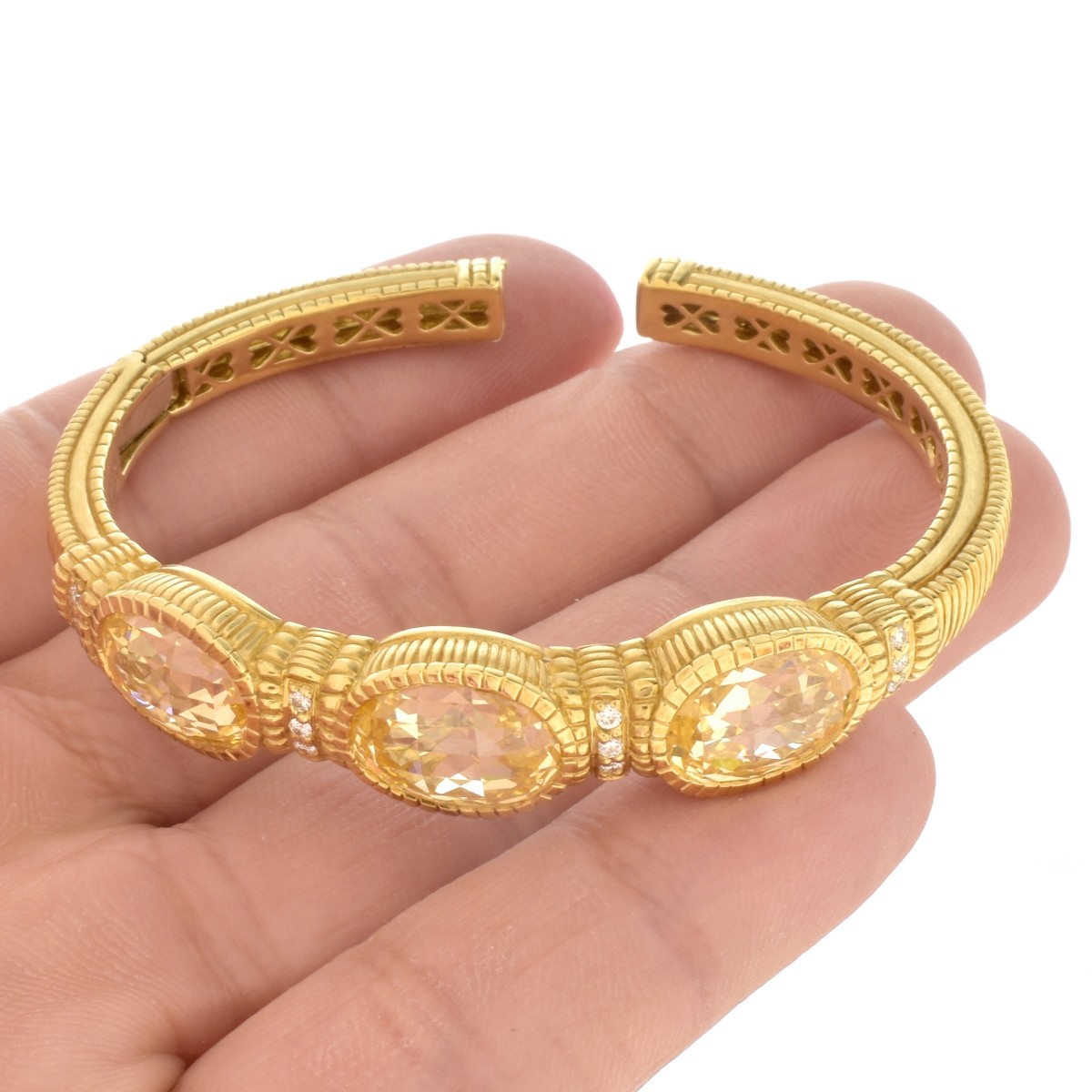 Judith Ripka Gemstone and 18K Bracelet