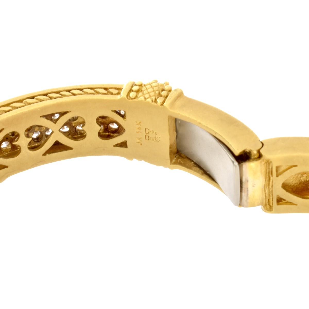 Judith Ripka Diamond and 18K Bracelet