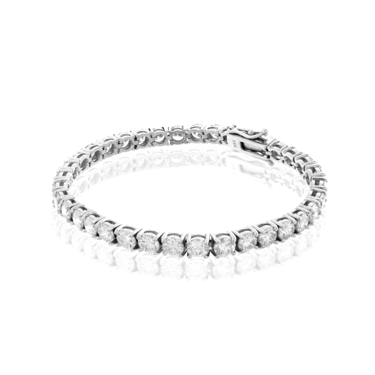 Diamond and 14K Tennis Bracelet