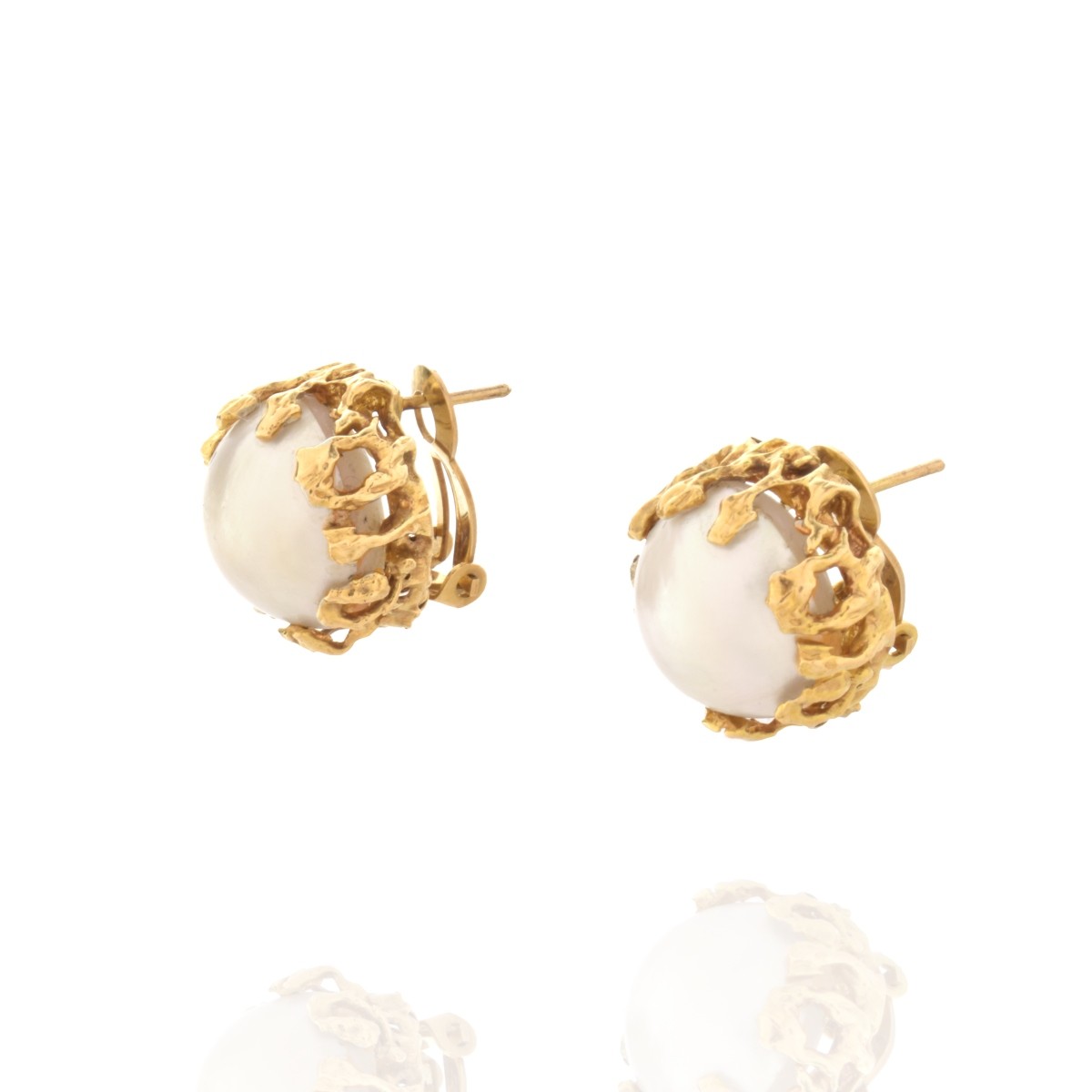 Akoya Pearl and 14K Earrings