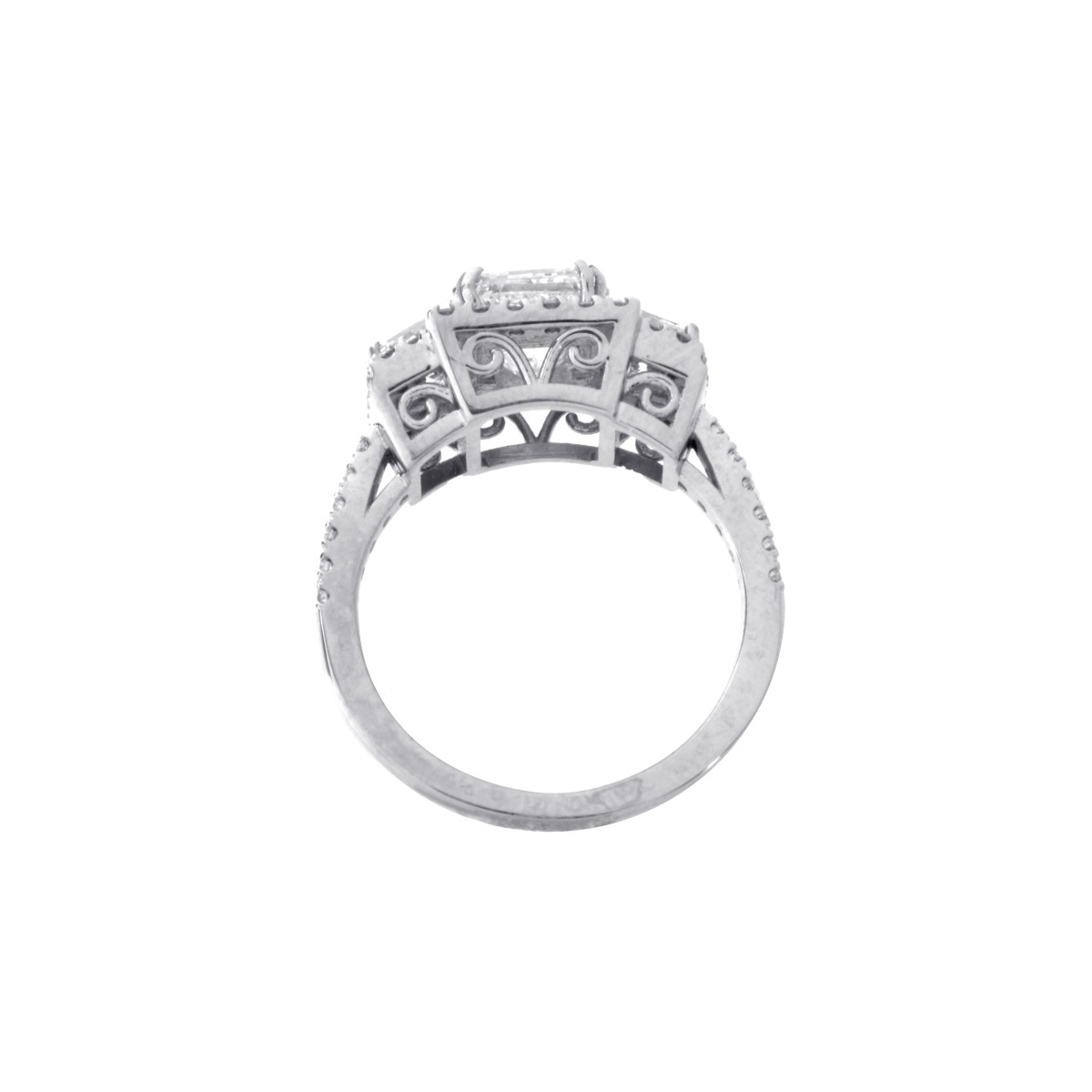 Diamond and Platinum Ring