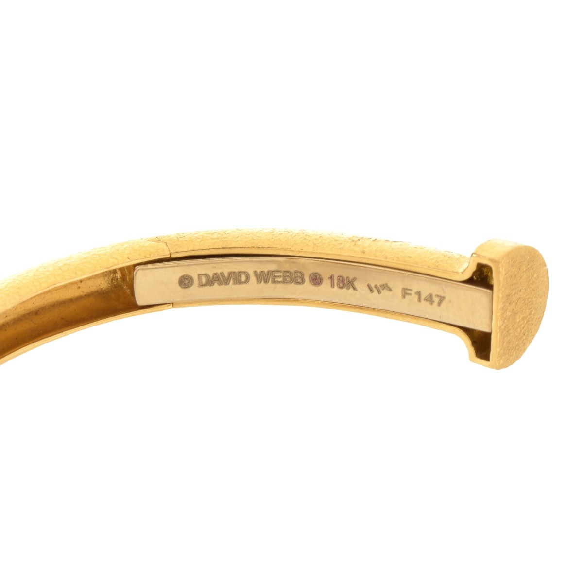 David Webb 18K Bangle Bracelet