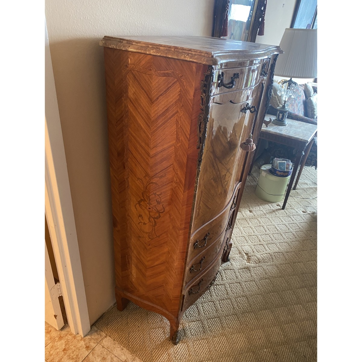 Louis XVI Style Secretaire Abattant