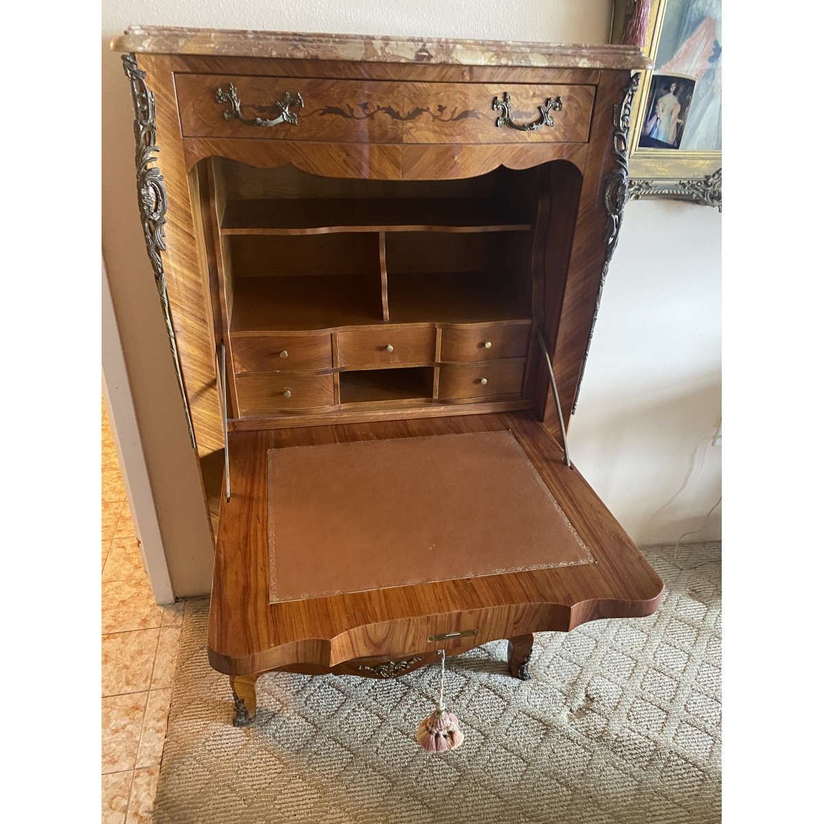 Louis XVI Style Secretaire Abattant