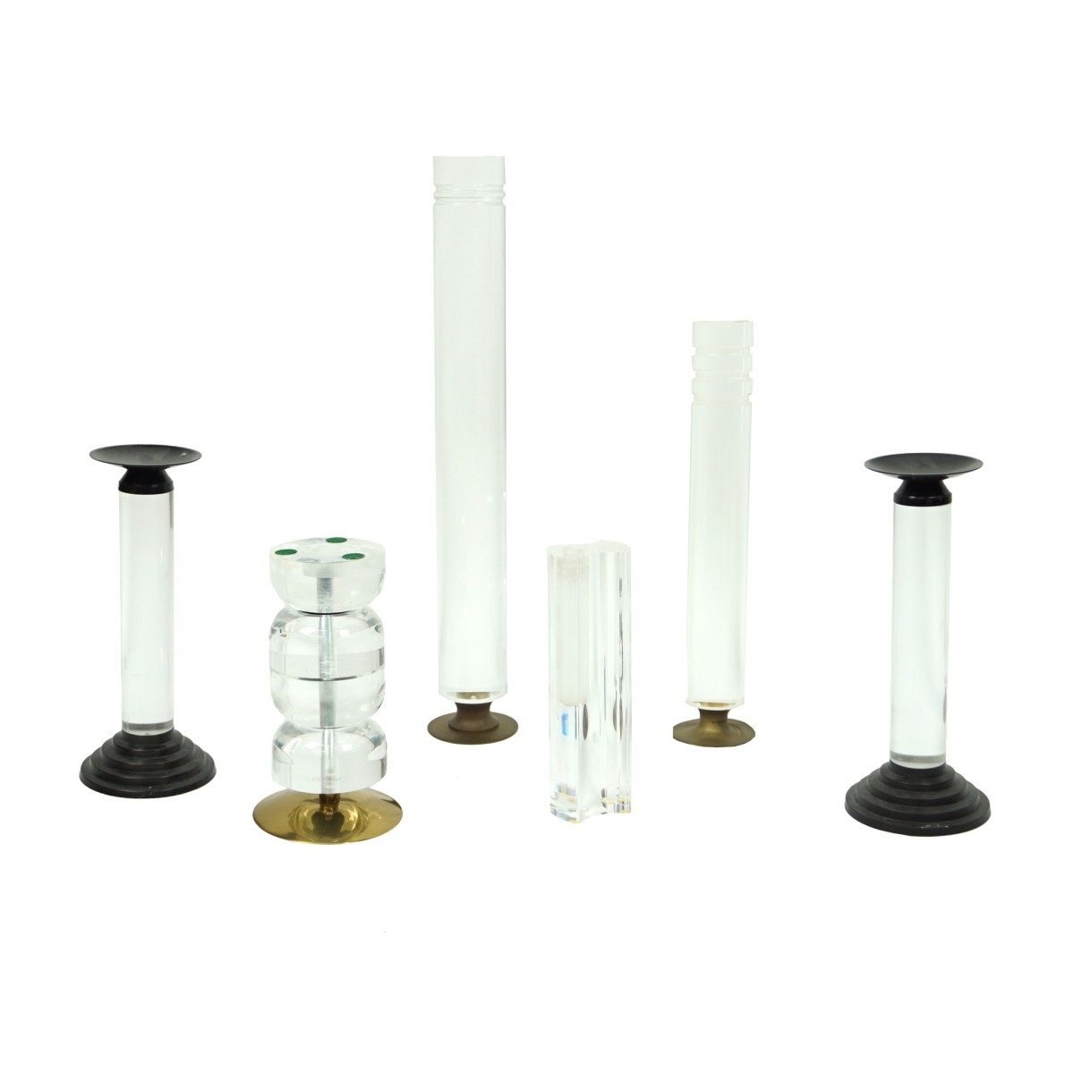 Lucite Candlesticks