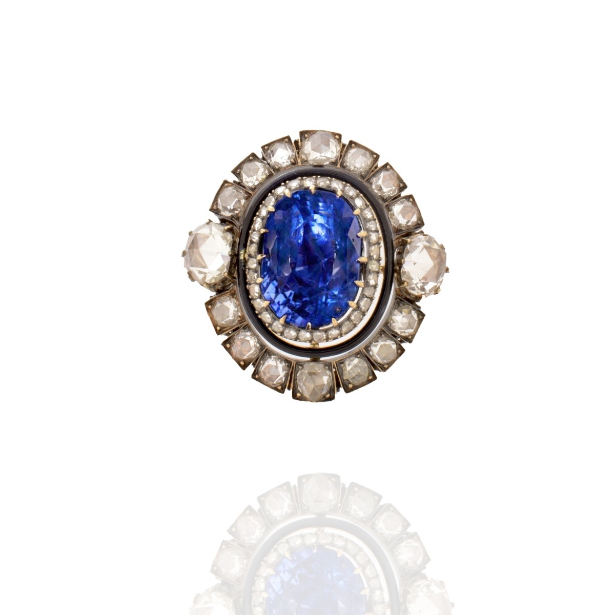 AGL Ceylon Sapphire Pendant / Brooch