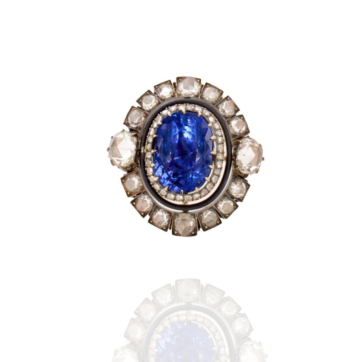 AGL Ceylon Sapphire Pendant / Brooch