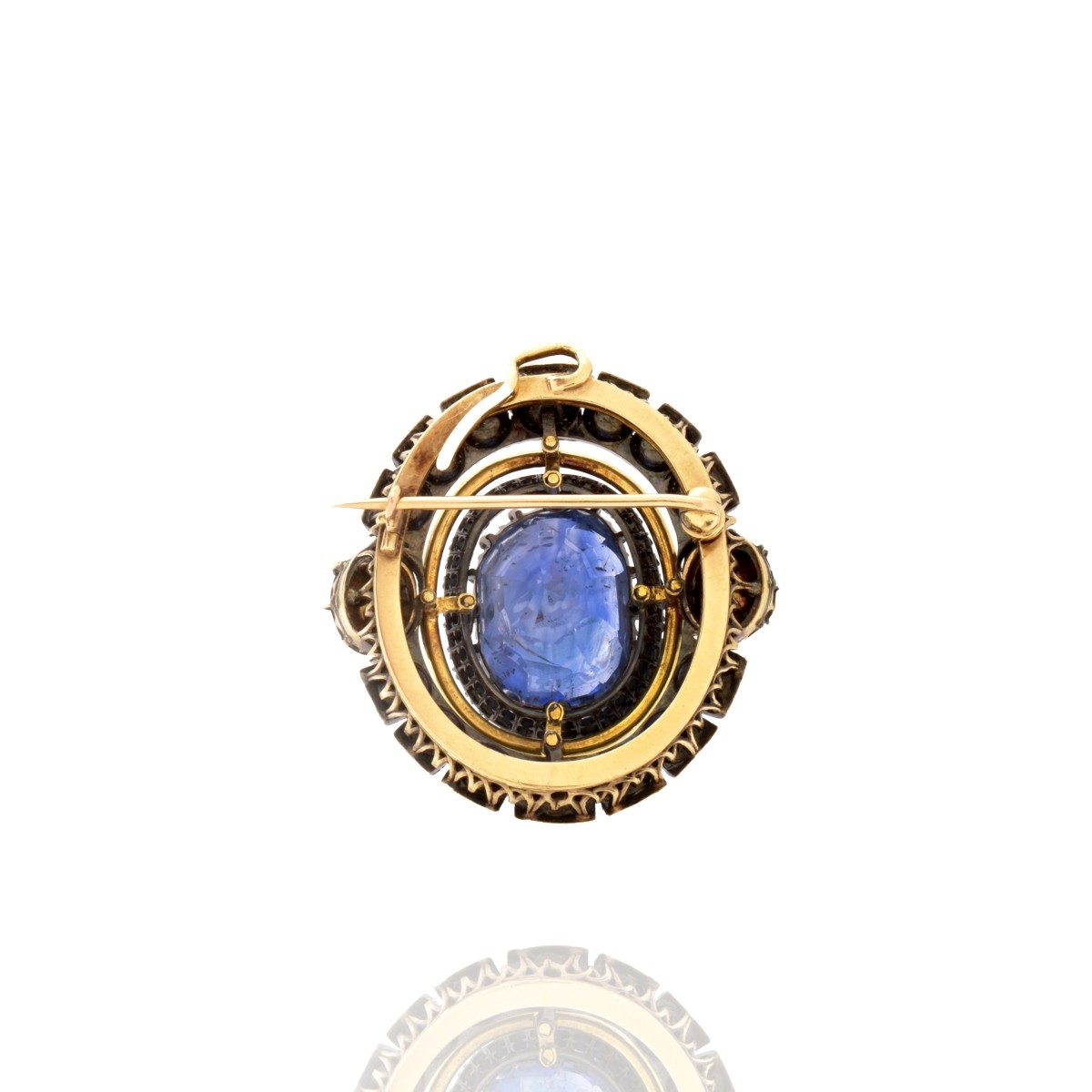 AGL Ceylon Sapphire Pendant / Brooch