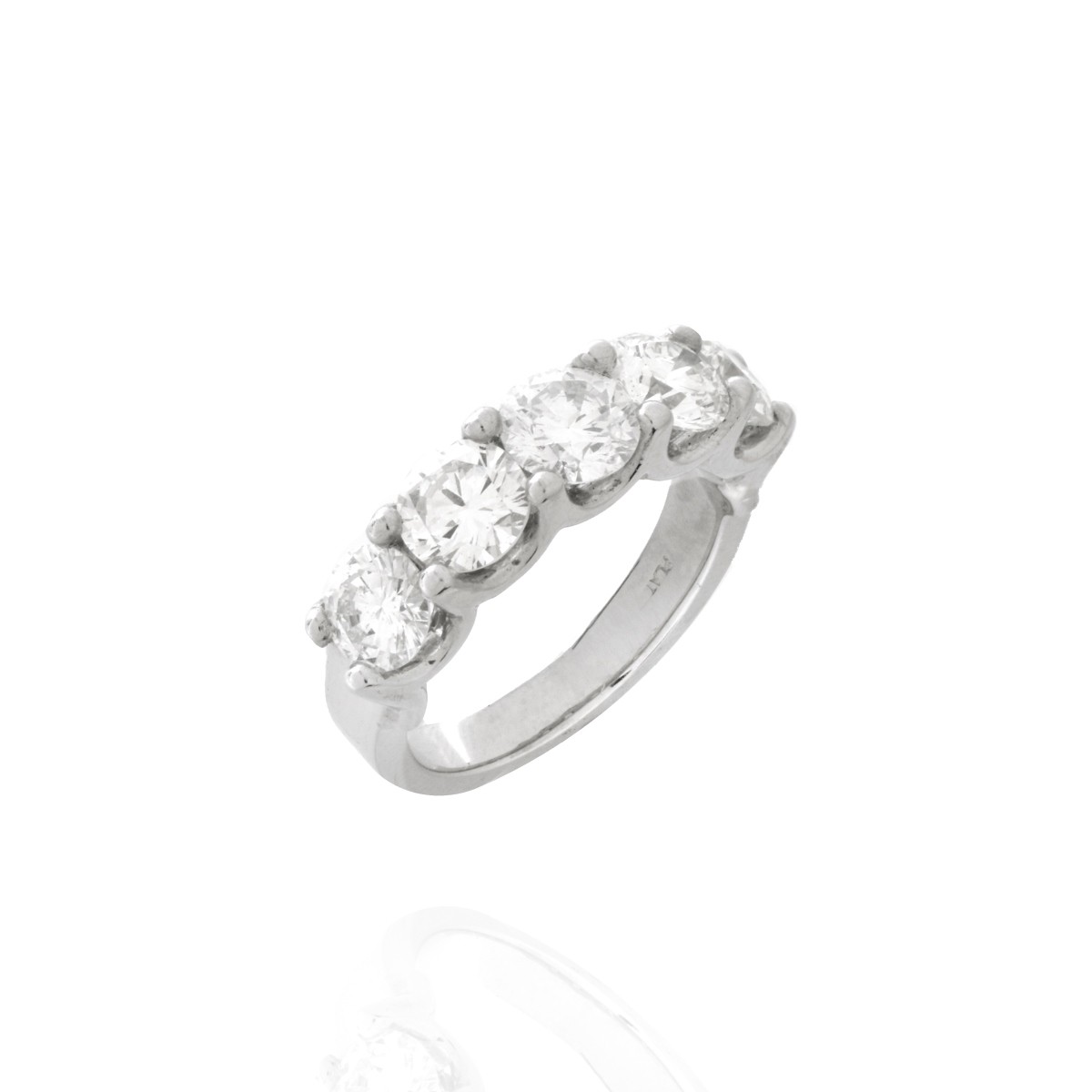 Diamond and Platinum Ring