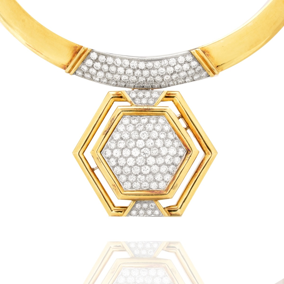 Trio / Keil Diamond, 18K and Platinum Necklace