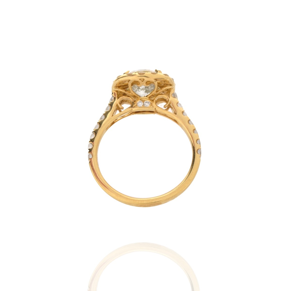 Diamond and 18K Ring