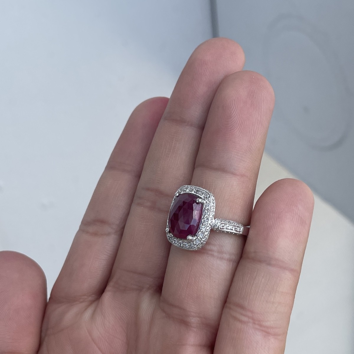 Ruby, Diamond and 18K Ring