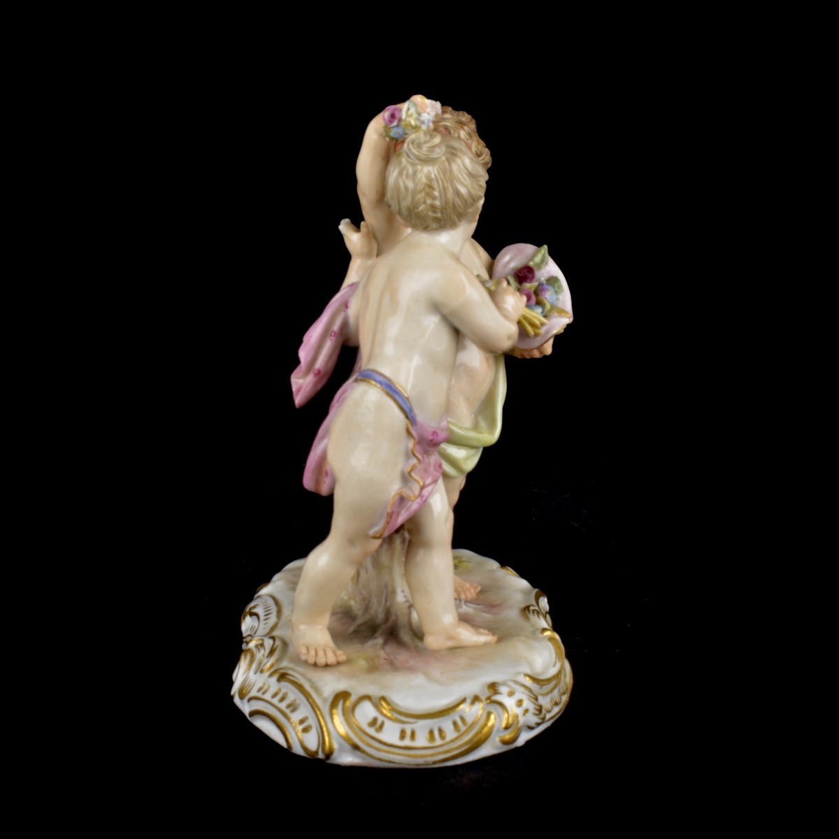 19th C. Meissen Putti Couple