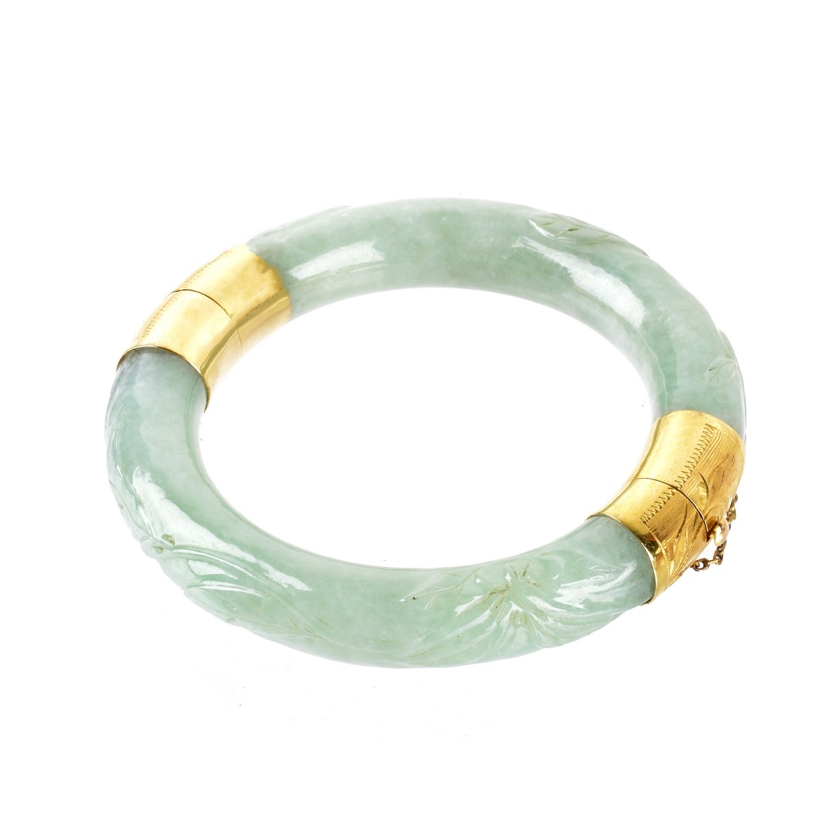 Jade and 14K Bracelet