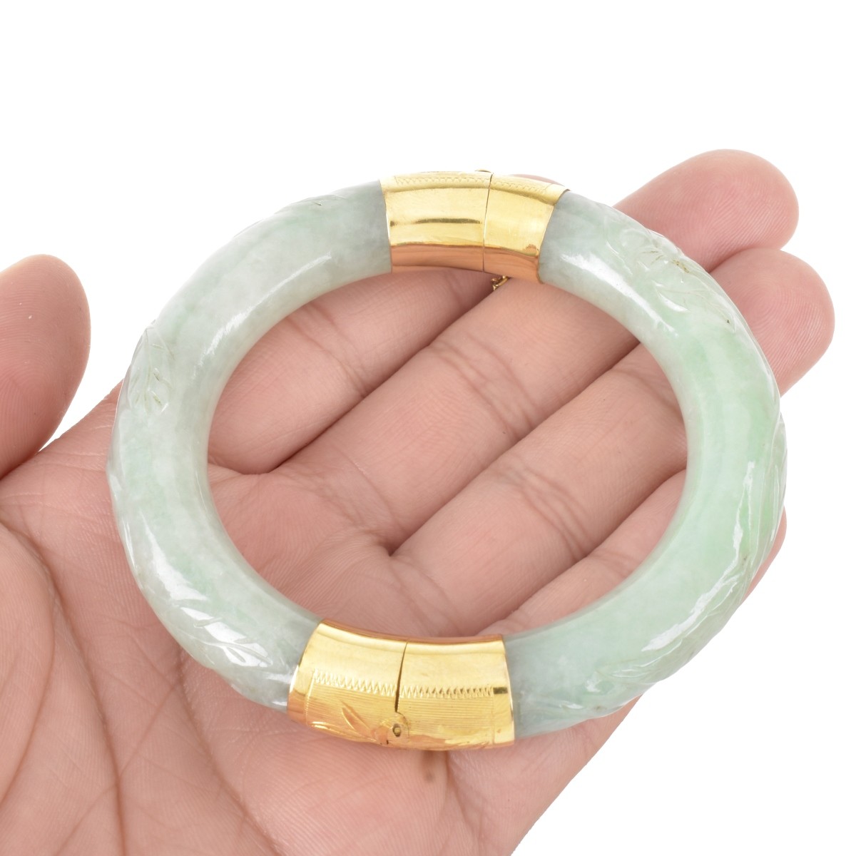 Jade and 14K Bracelet