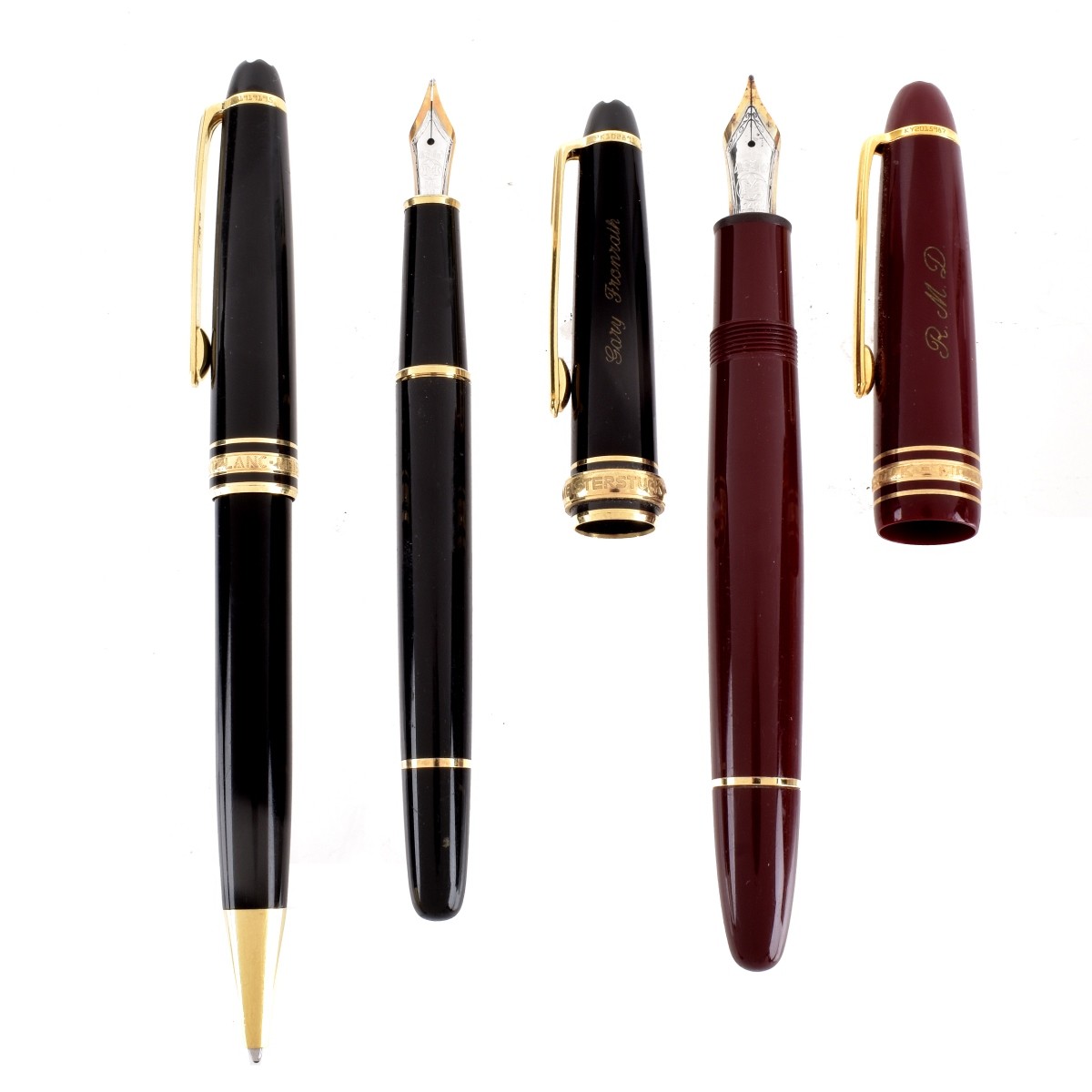 Three Mont Blanc Pens