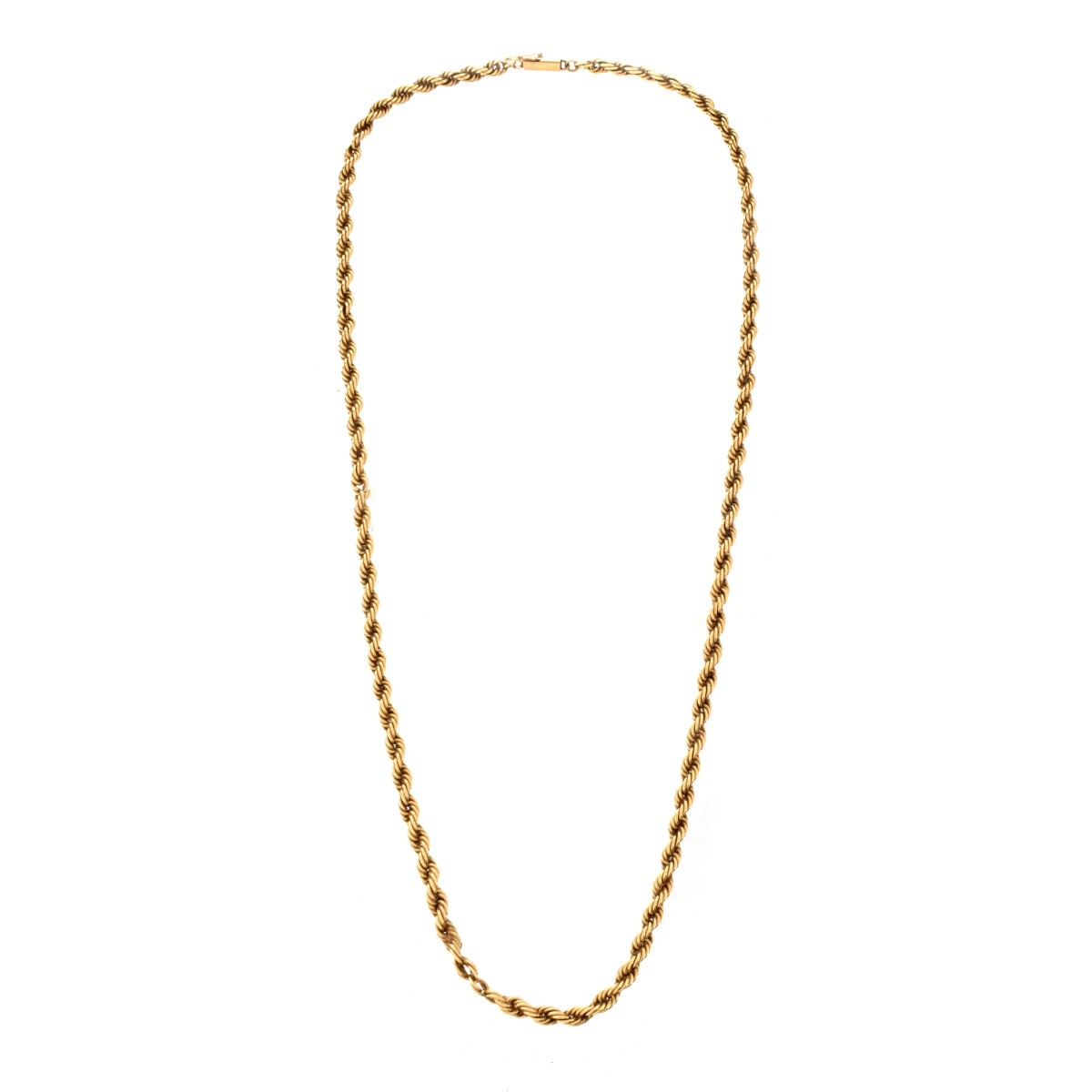 14K Rope Necklace