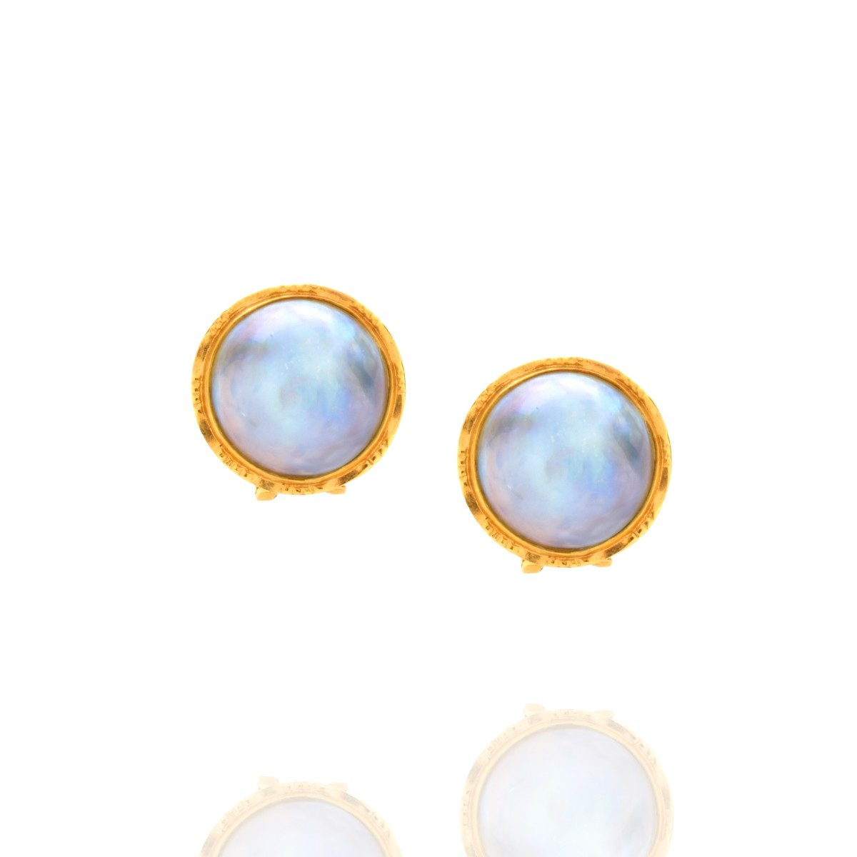 Pearl and 18K Earrings
