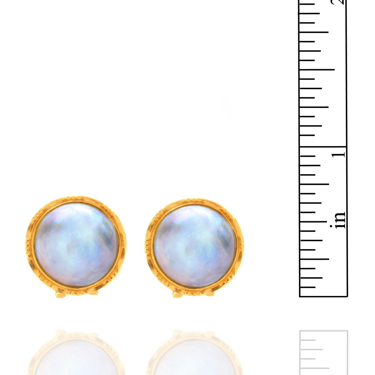 Pearl and 18K Earrings