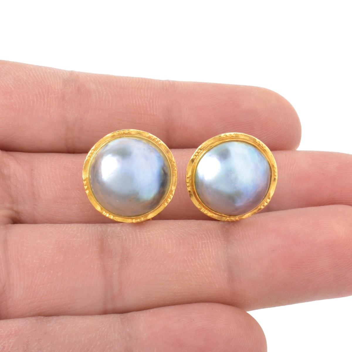 Pearl and 18K Earrings