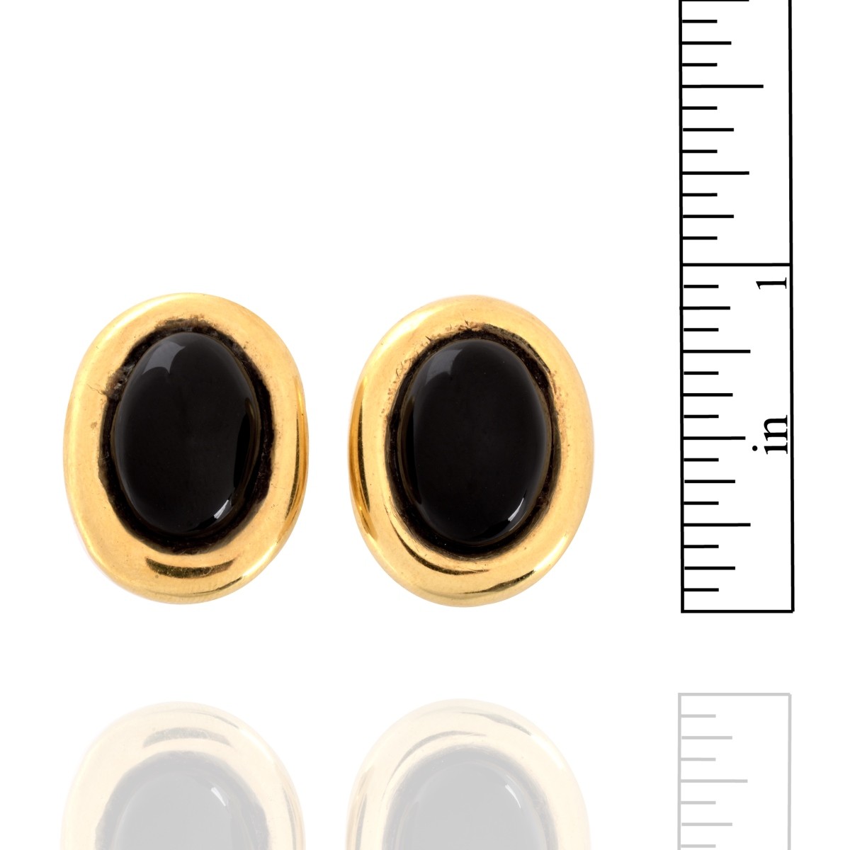 Onyx and 14K Earrings