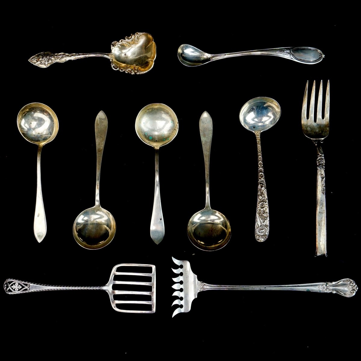 Assorted Silver Tableware