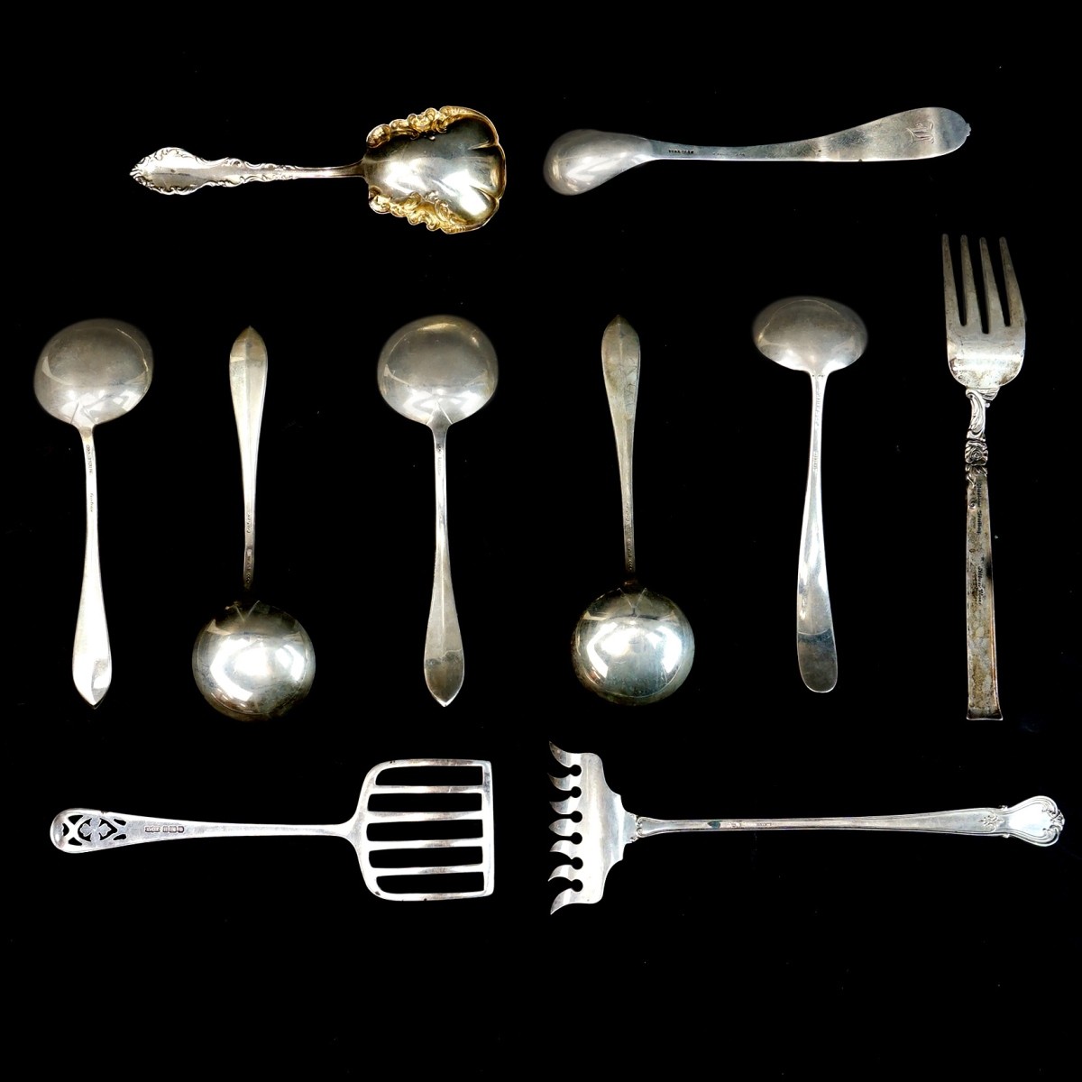 Assorted Silver Tableware