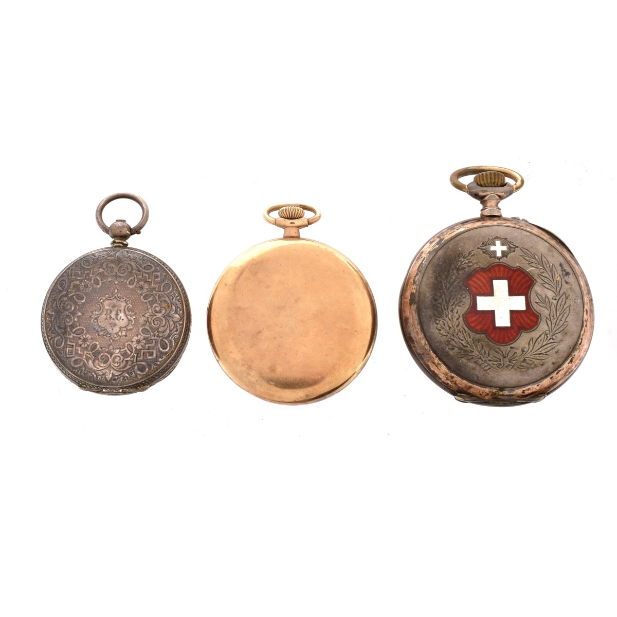 Three Antique Pocket Watches