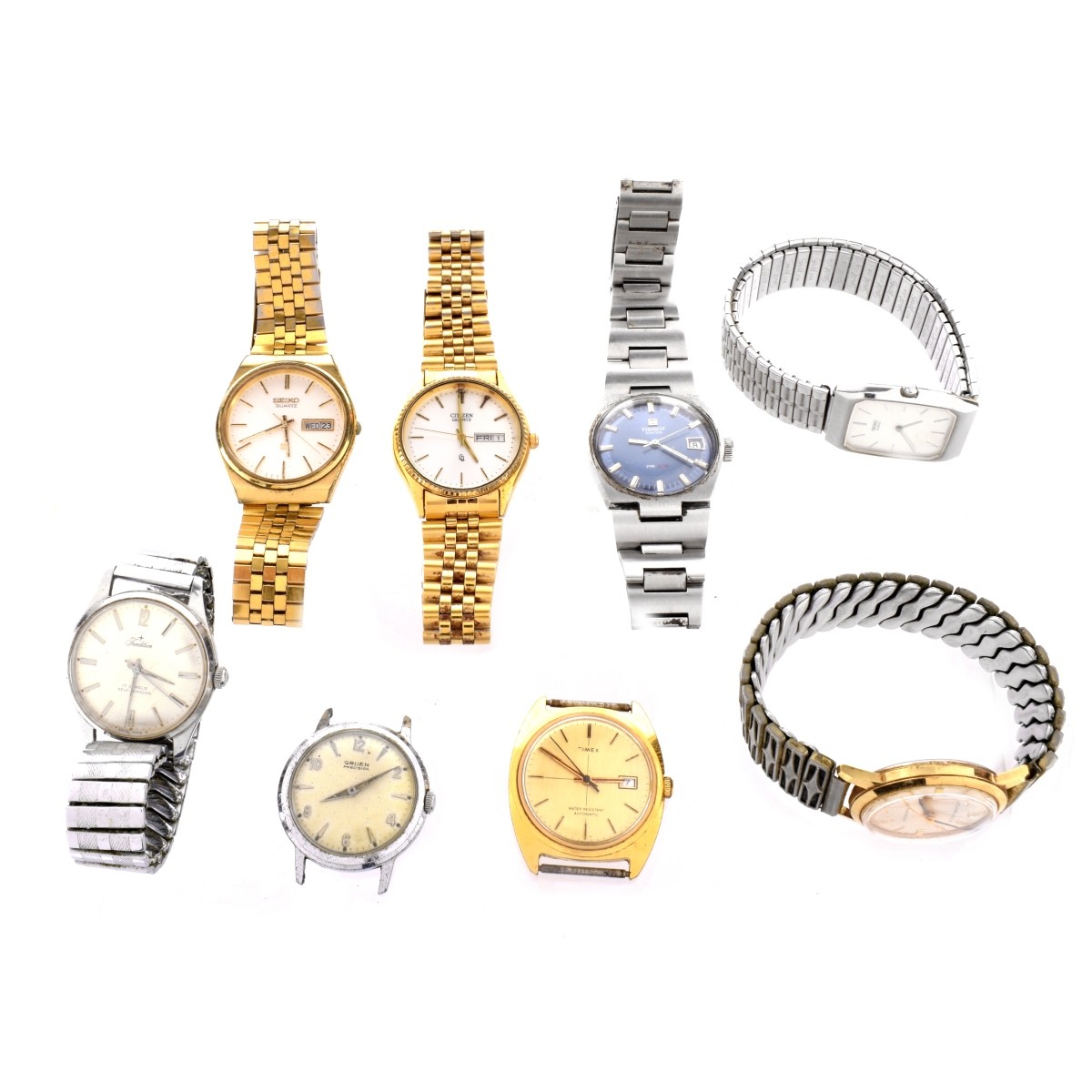 Eight Vintage Men's Watches