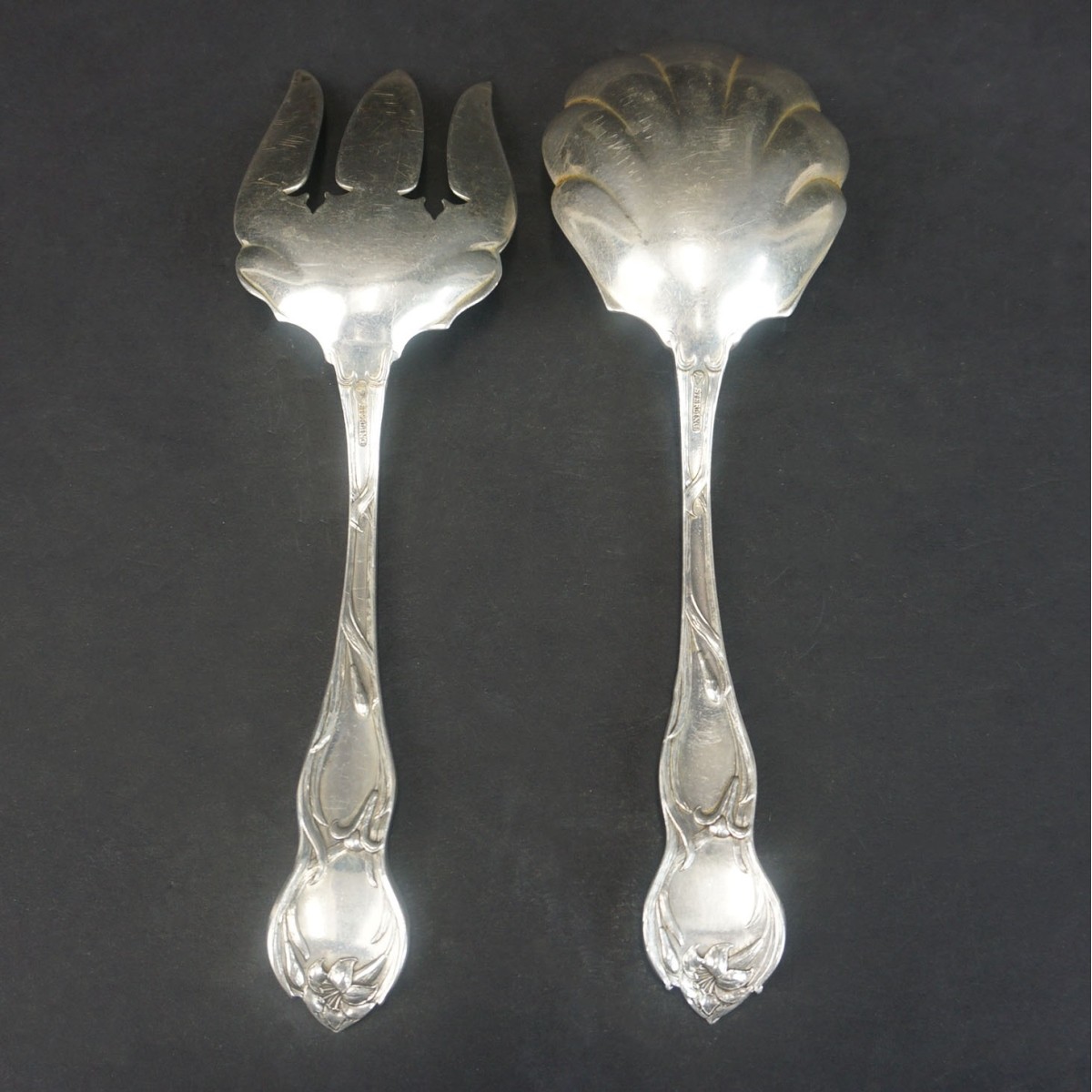 Watson Co. Sterling Serving Fork and Spoon