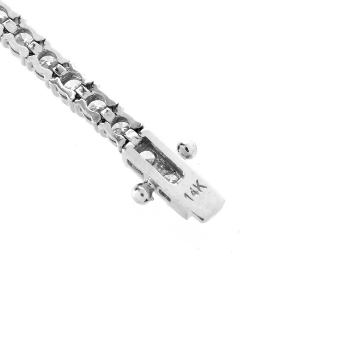 Diamond and 14K Tennis Bracelet