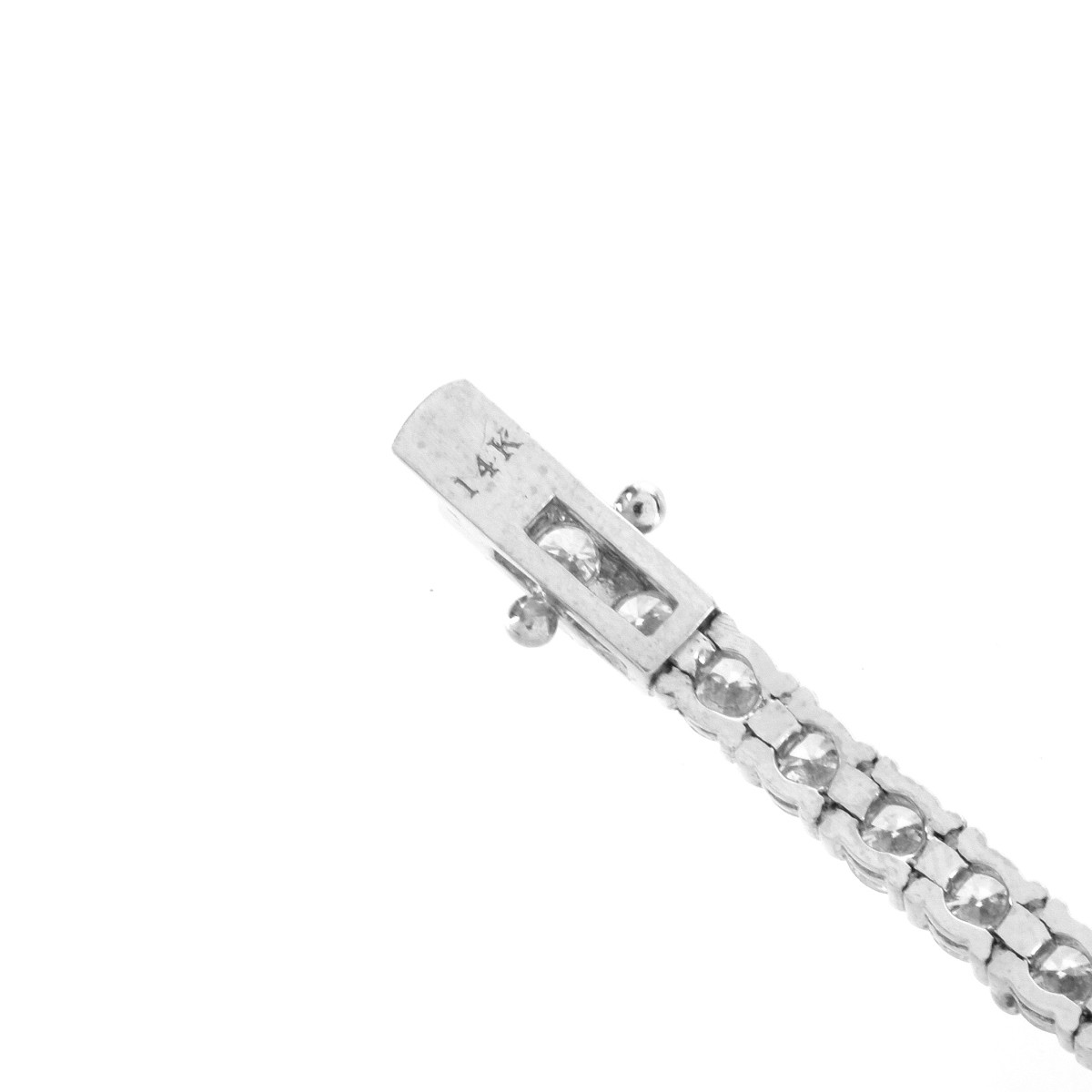 Diamond and 14K Tennis Bracelet