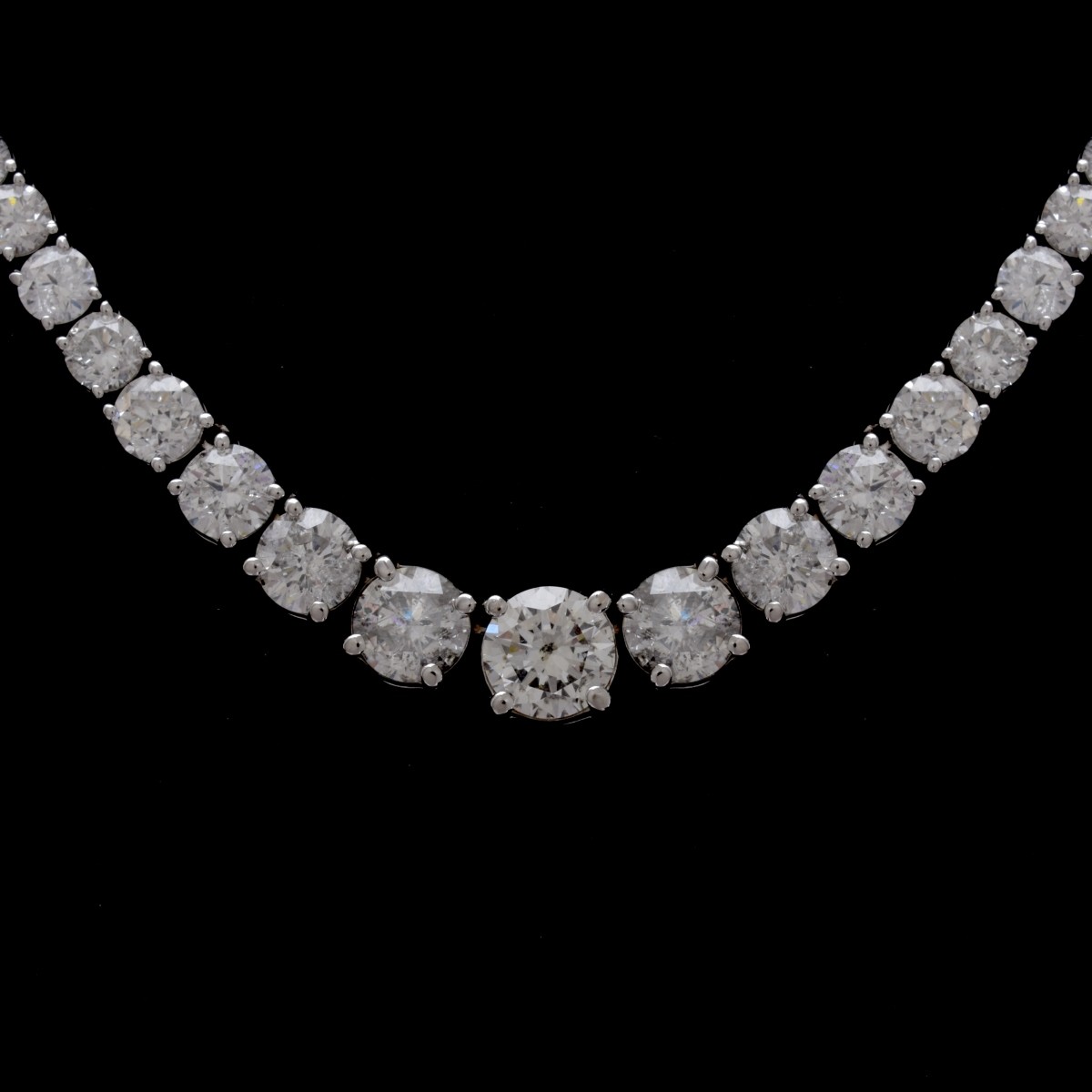 Diamond and 18K Riviera Necklace