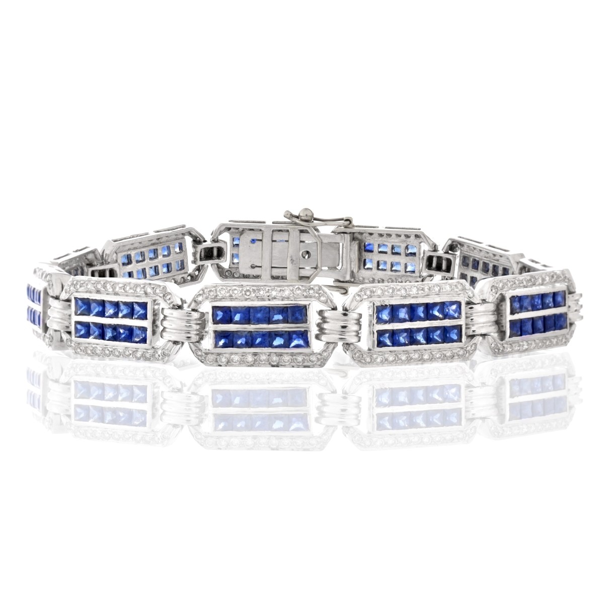 Sapphire, Diamond and 18K Bracelet