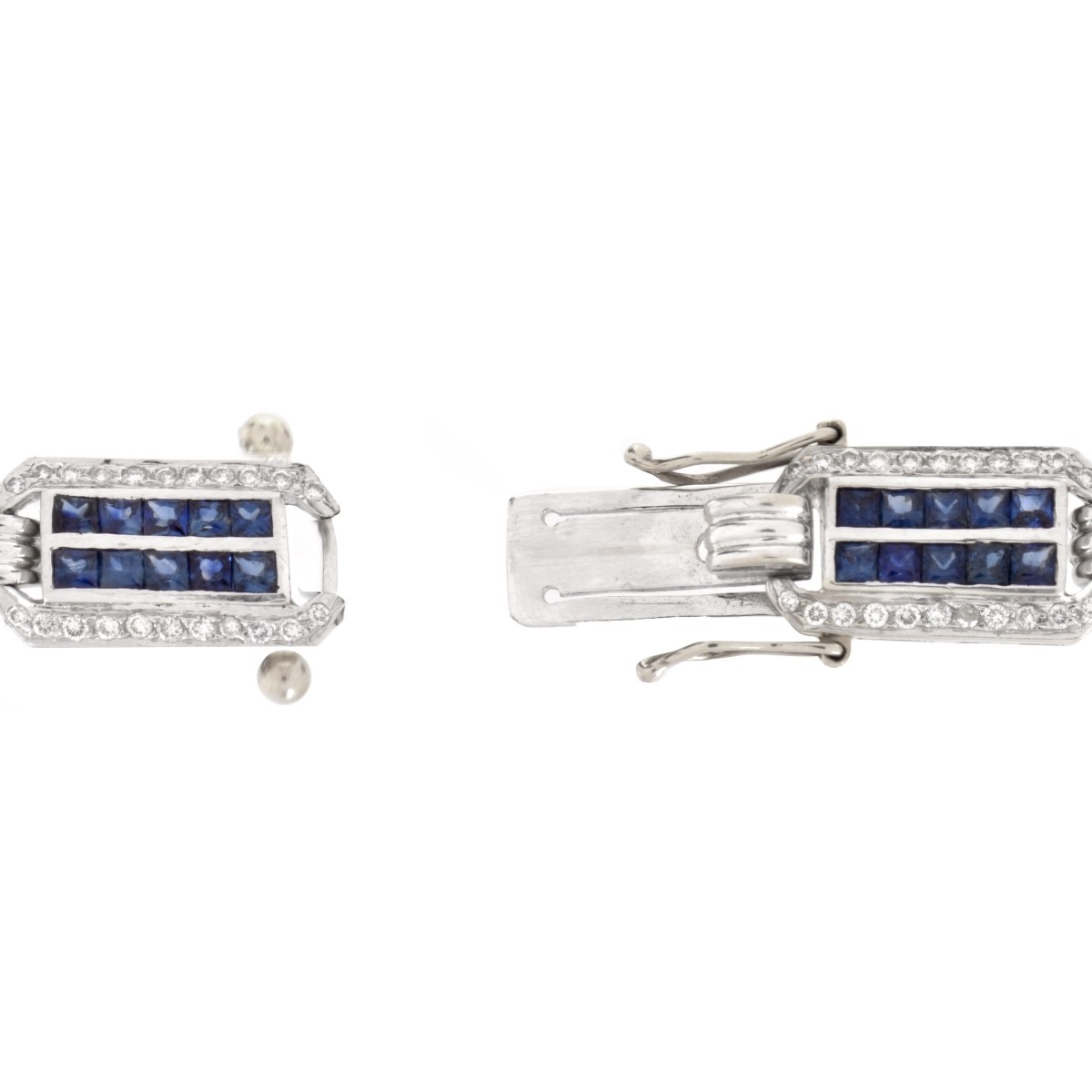 Sapphire, Diamond and 18K Bracelet