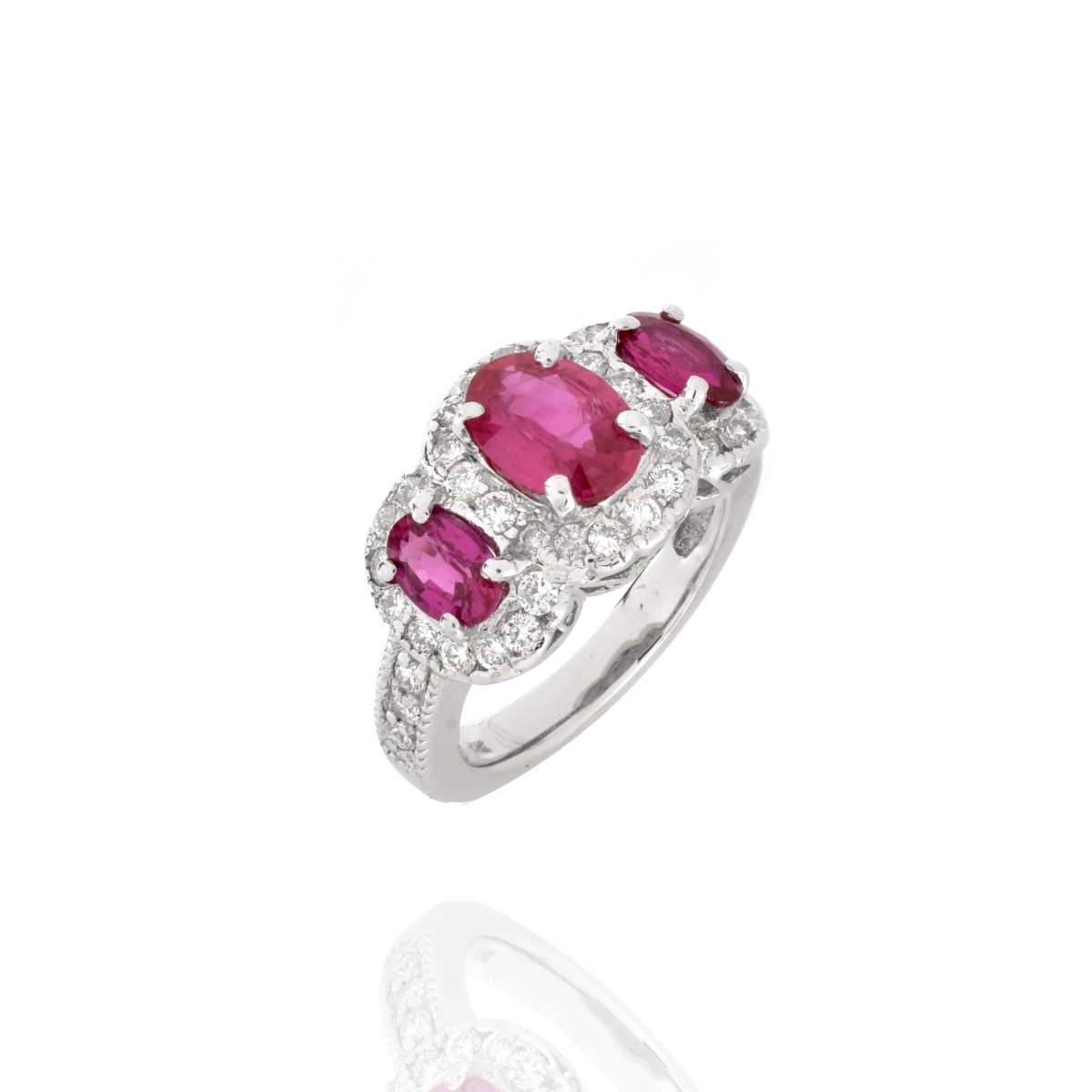 Ruby, Diamond and 14K Ring