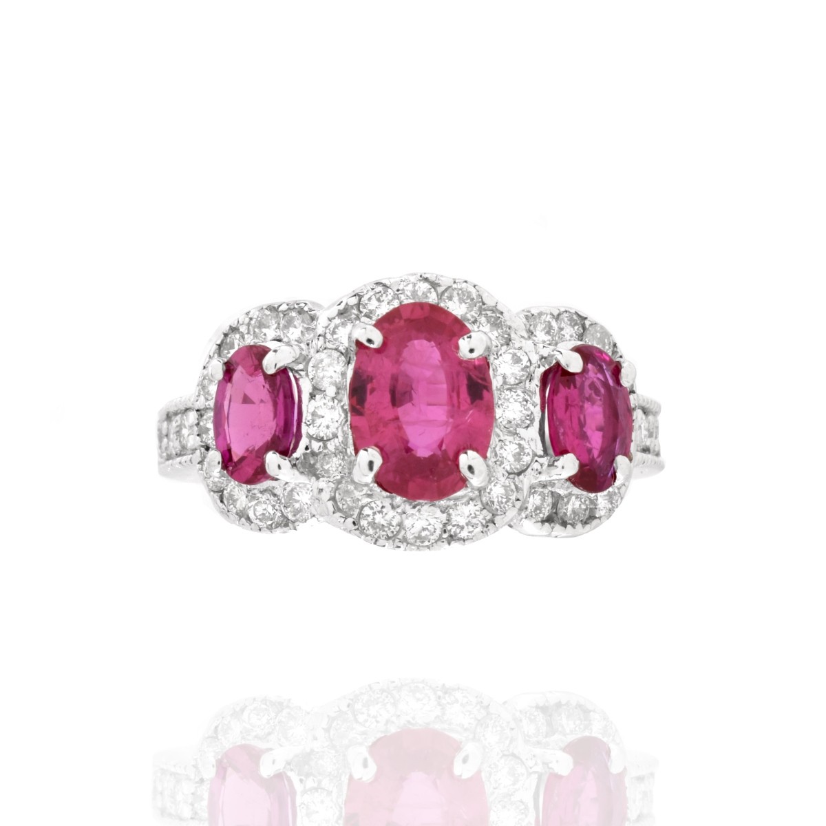 Ruby, Diamond and 14K Ring