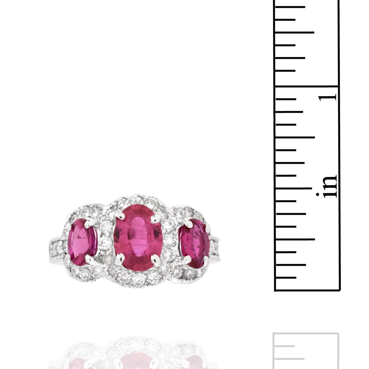 Ruby, Diamond and 14K Ring