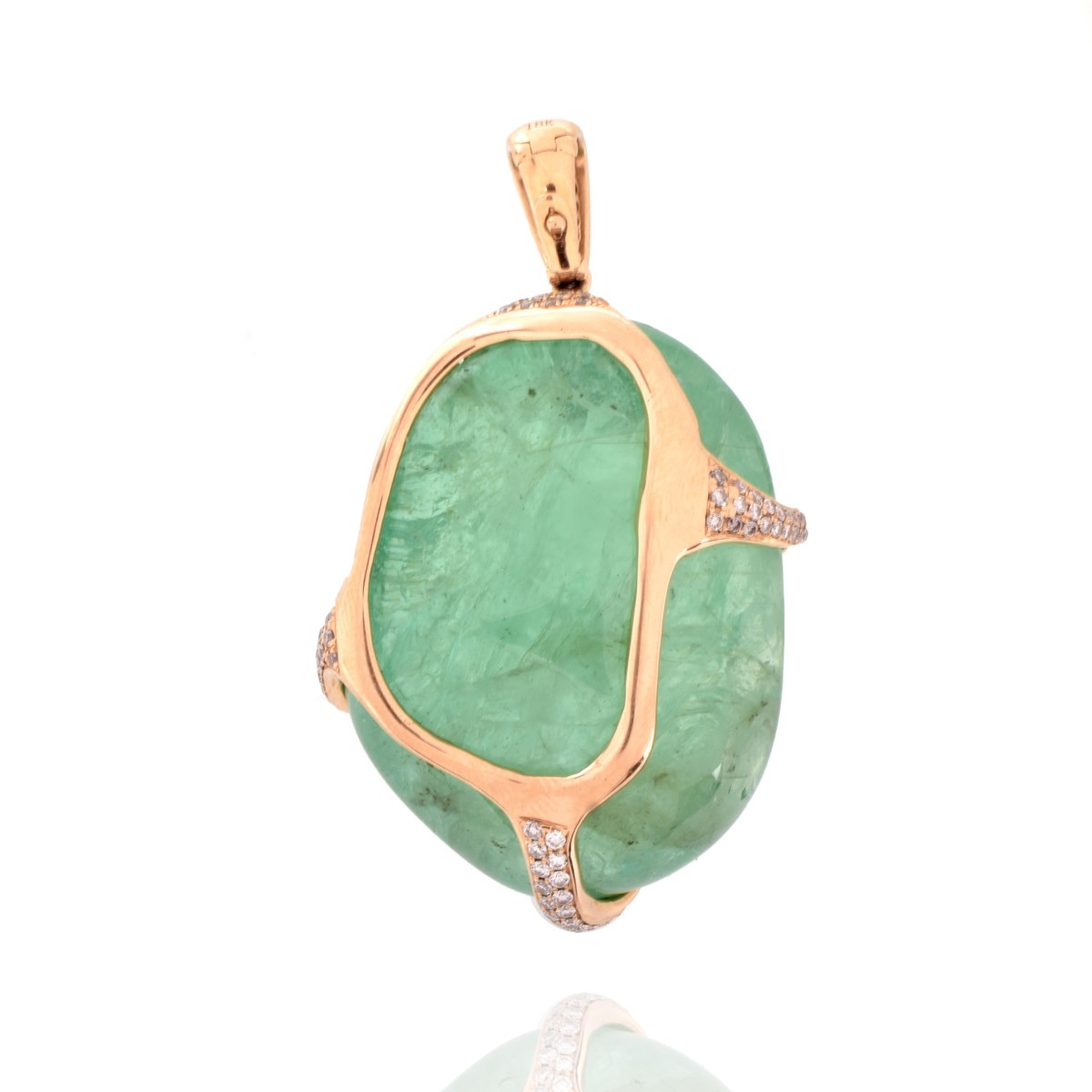 171ct Colombian Emerald Pendant