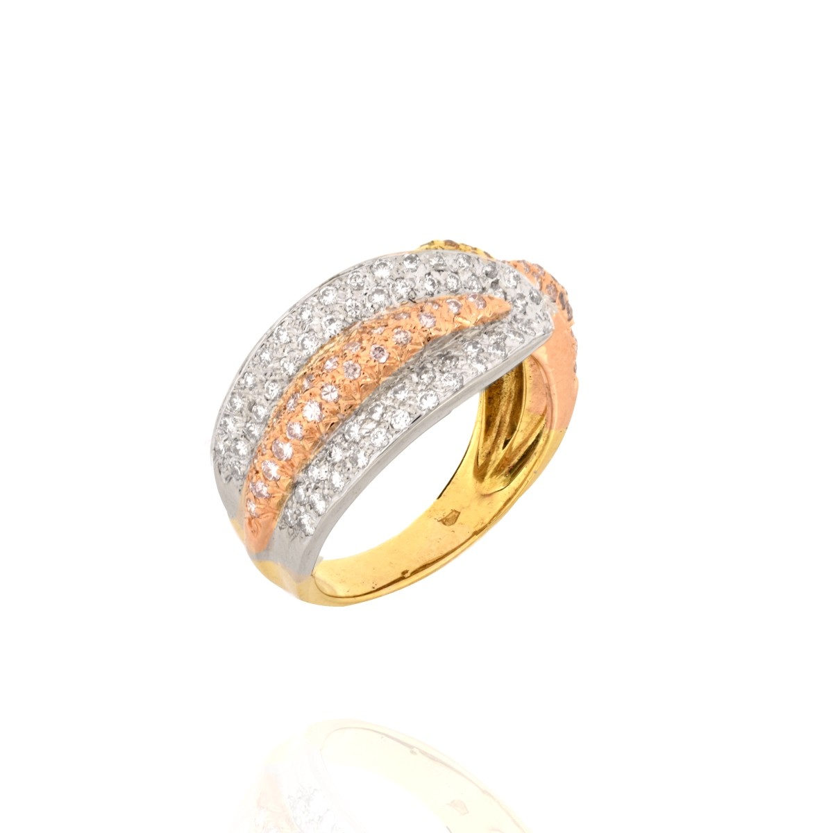 Diamond and 18K Ring