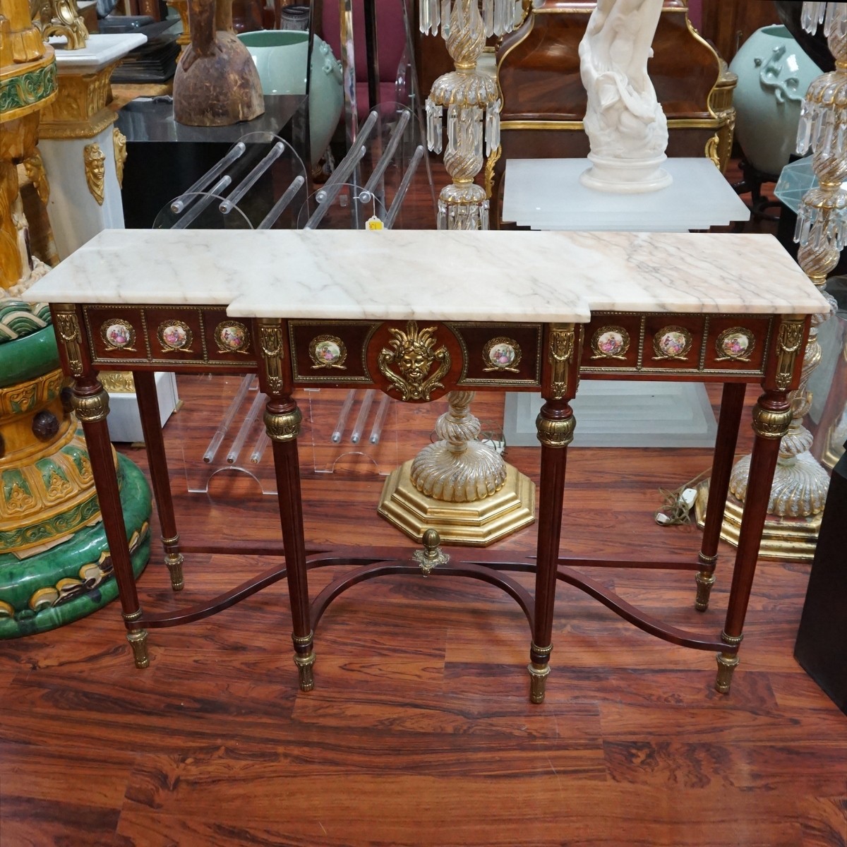 Louis XV Style Console and Mirror