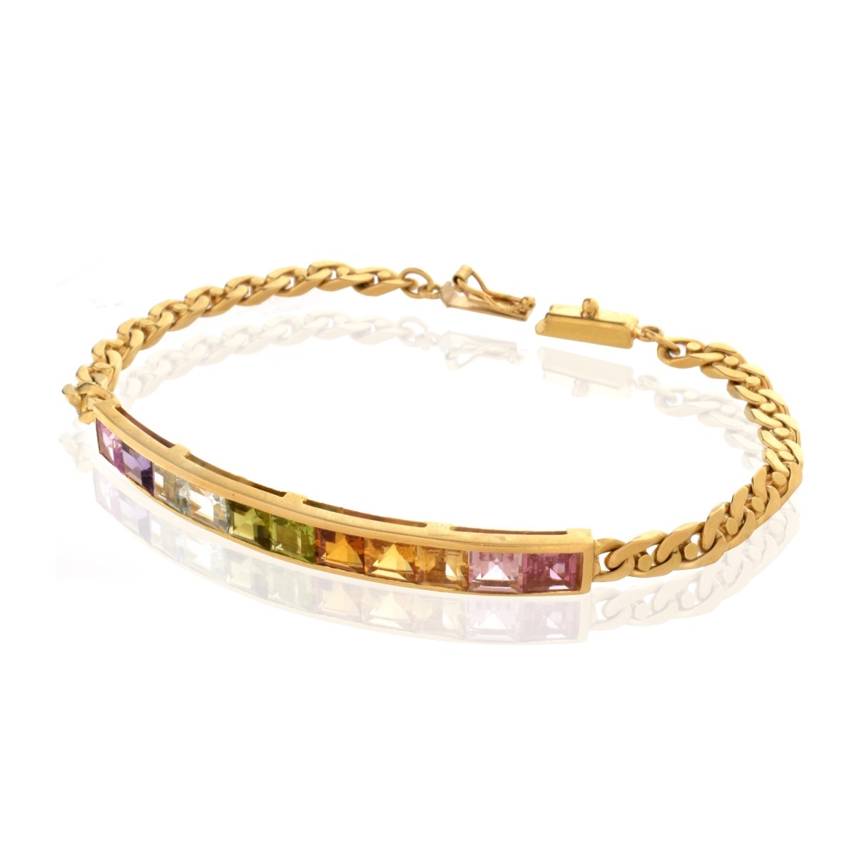 Gemstone and 18K Bracelet