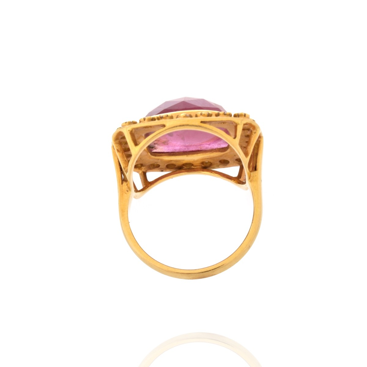 Ruby, Diamond and 18K Ring